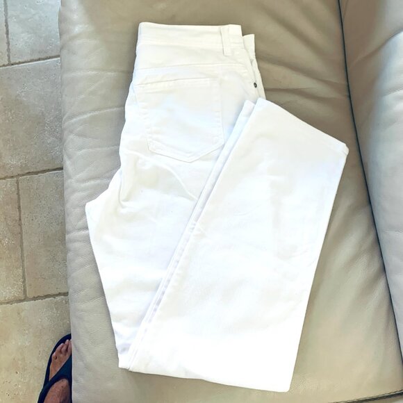 JEANS WHITE Gloria Vanderbilt Straight Leg Amanda High Waist - Picture 3 of 6